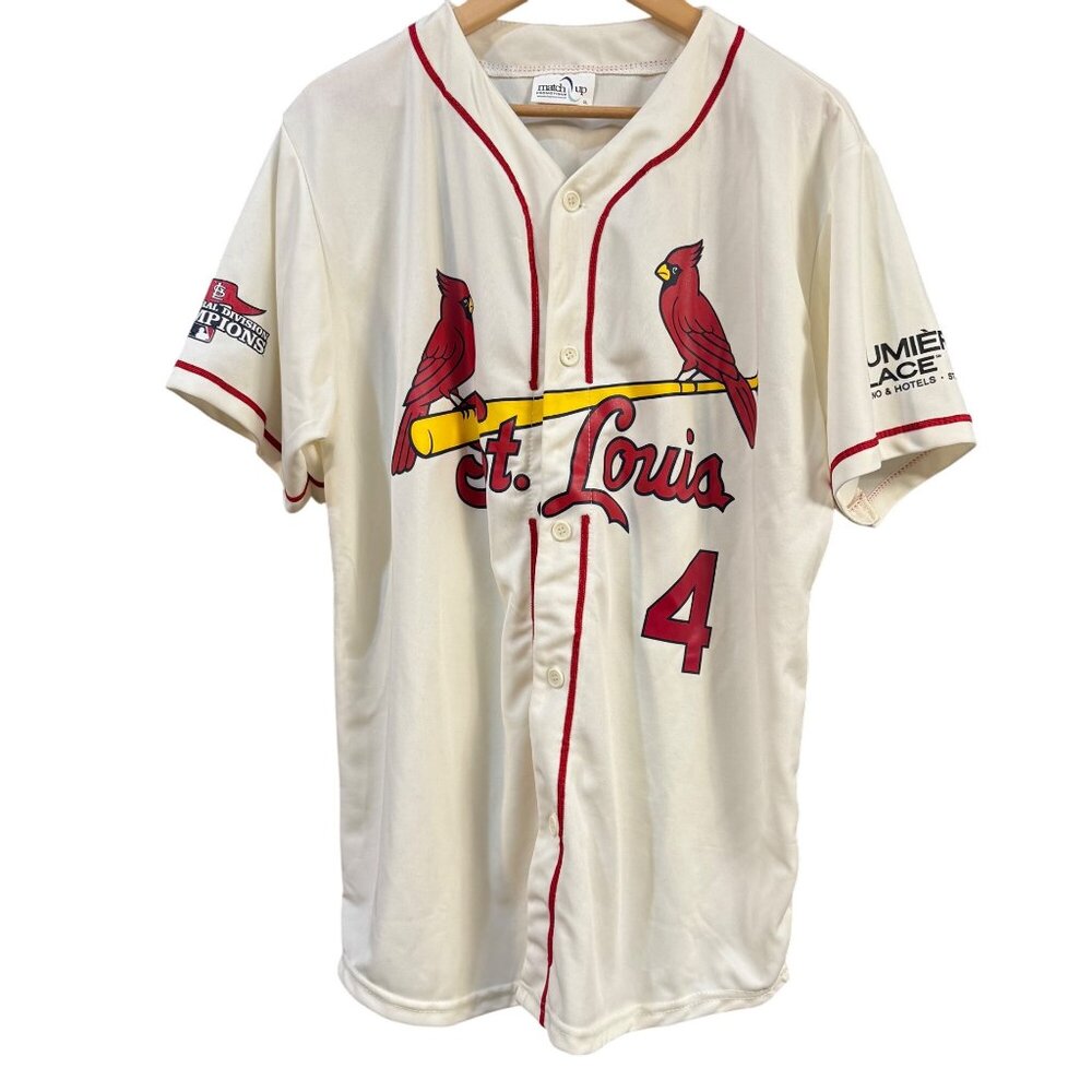 St. Louis Cardinals Yadier Molina #4 Jersey XL Lumière Place Promo 2013 NL Centr